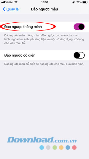 Tính năng Đảo ngược thông minh
