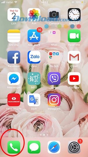 Giao diện chính của iPhone