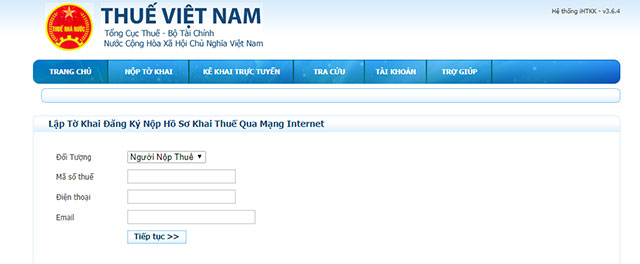 Đăng ký hệ thống