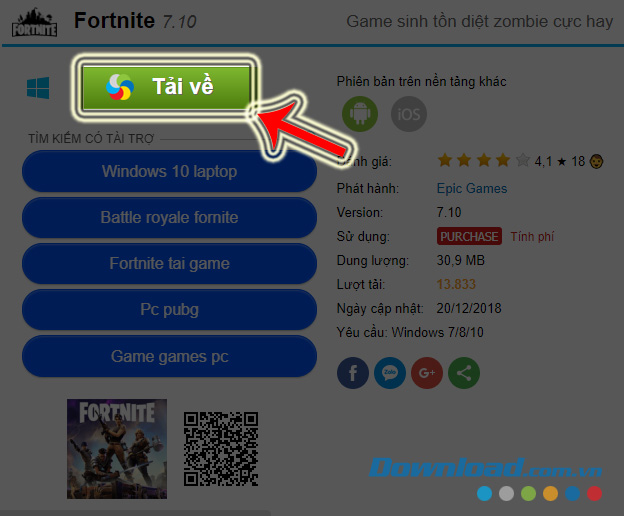 Hướng dẫn tải và cài đặt Fortnite Battle Royale trên máy tính