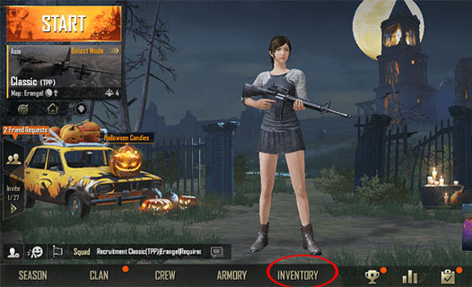 Mở thùng đồ để nhận phần thưởng trong game PUBG Mobile