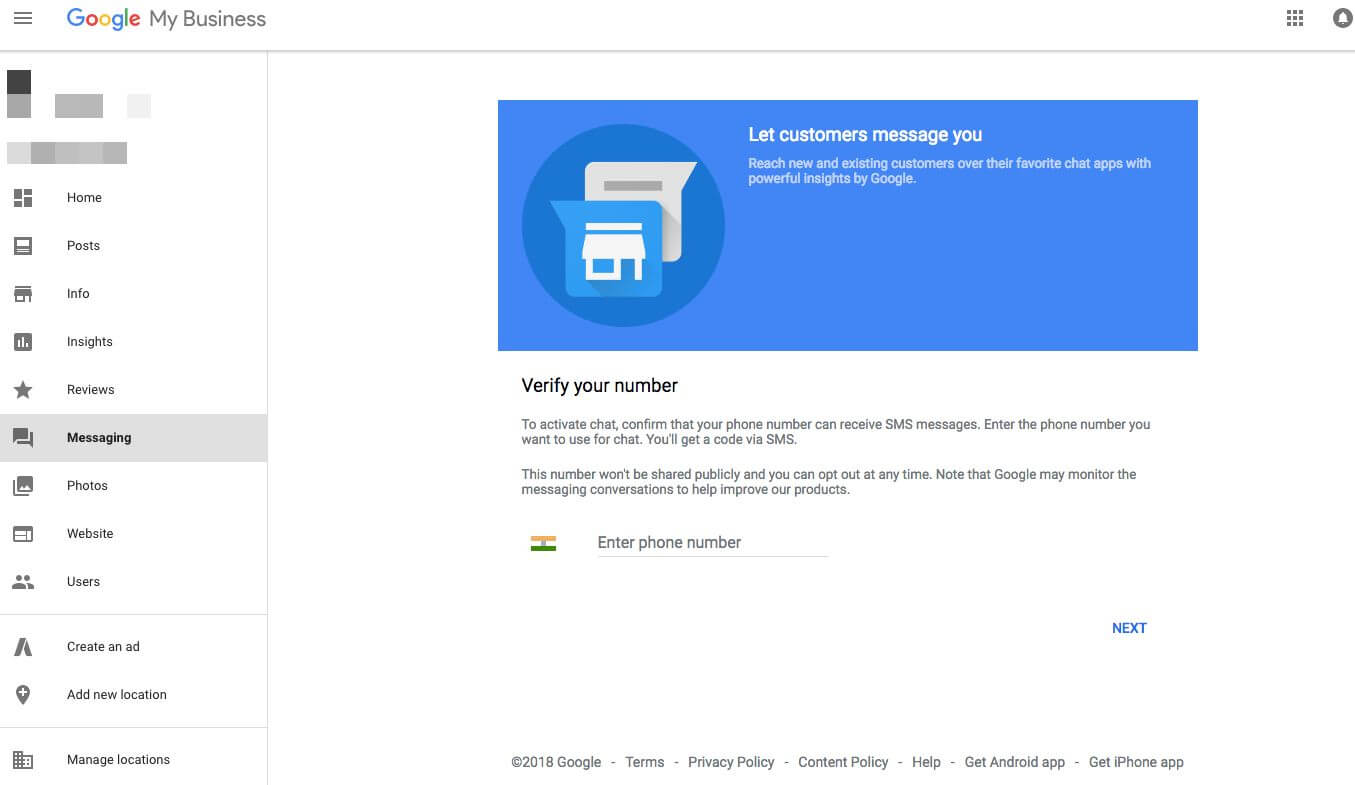 Cung cấp số điện thoại cho doanh nghiệp ở google business
