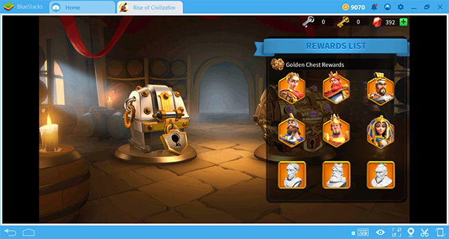 Mở rương để nhận thêm tướng mới