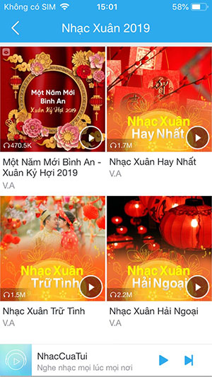 Danh sách nhạc xuân 2019