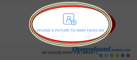 Upload ảnh cần ghép 