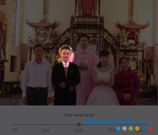 Ghép mặt thành công 