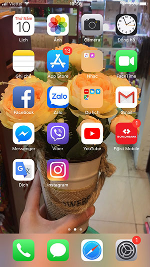 Hình nền đã thay đổi