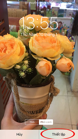 Thiết lập hình nền