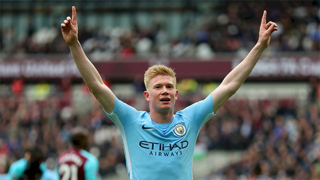 Bậc thầy kiến tạo Kevin De Bruyne của Man City