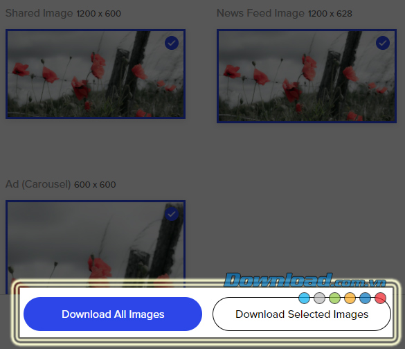 Download ảnh về máy tính