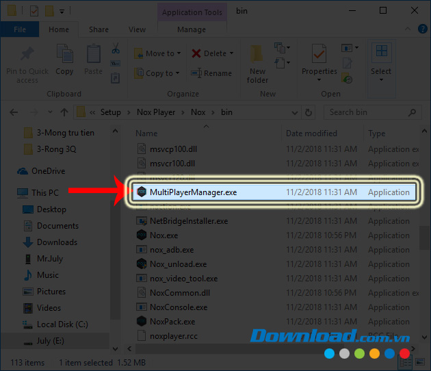 Khởi động Multi Drive