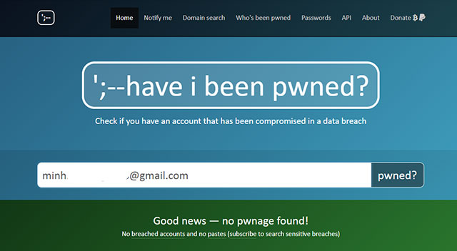 Tài khoản email an toàn