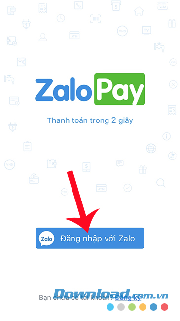 Đăng nhập tài khoản ZaloPay