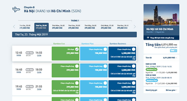 Vé máy bay chặng bay đi