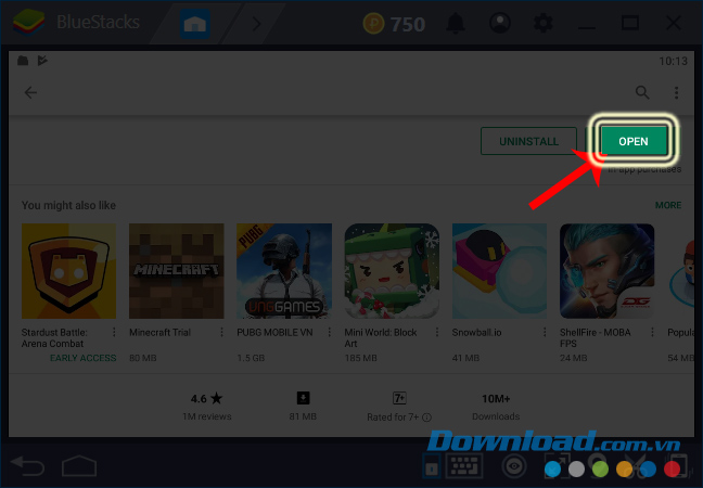 Mở game Brawl Stars