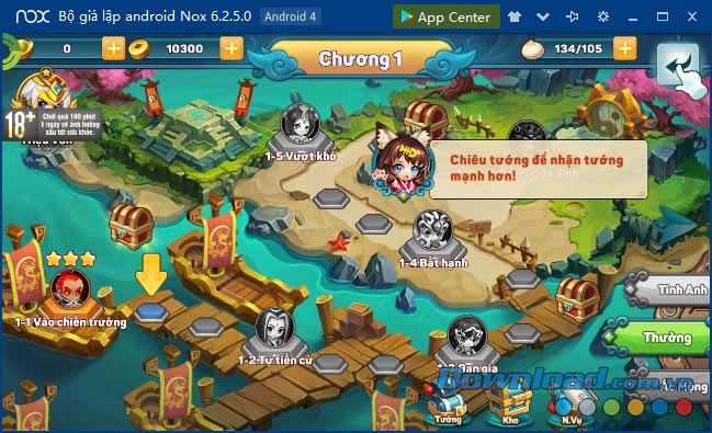 Giao diện chính của game 