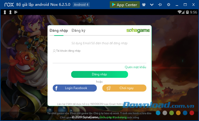 Đăng nhập vào game Tiểu Tiểu Tam Quốc Chí