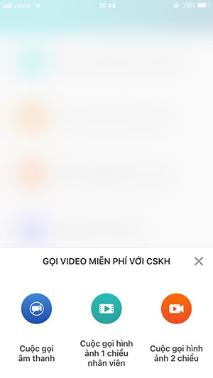Lựa chọn cách liên lạc