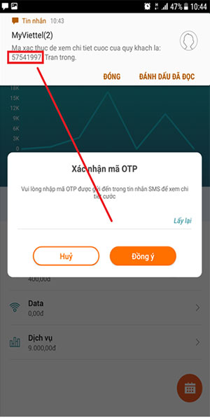 Nhập mã xác nhận