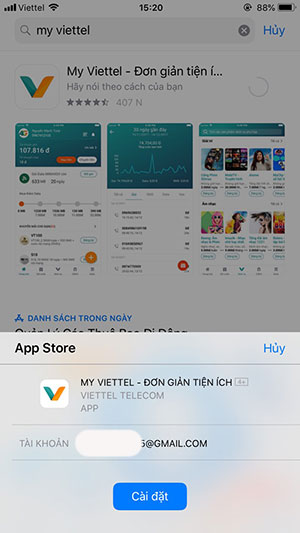 Cài đặt ứng dụng