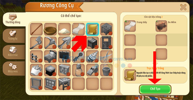 Chế tạo trục giấy trống Mini World