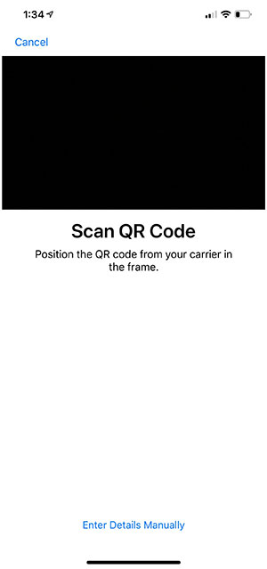 Quét mã QR của nhà mạng