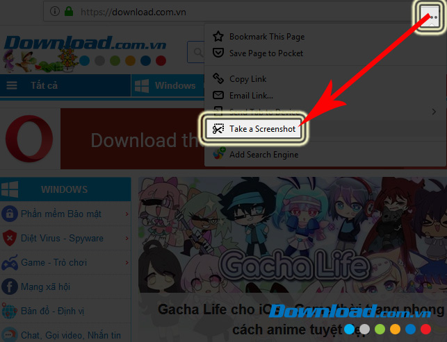 Biểu tượng tùy chọn trang