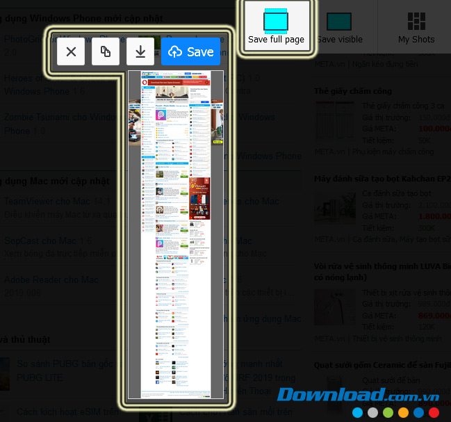 Chụp toàn bộ website