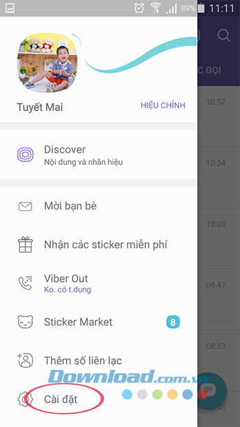 Cài đặt Viber