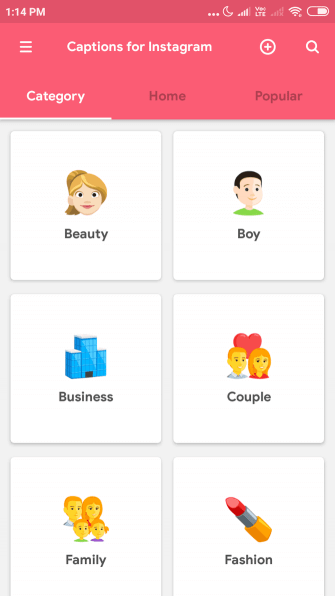 Captions for Instagram