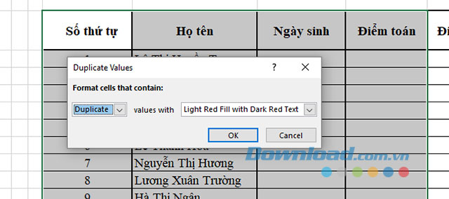 Hoàn tất công việc tìm kiếm nội dung trùng