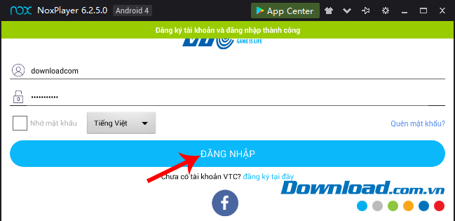 Đăng ký thành công
