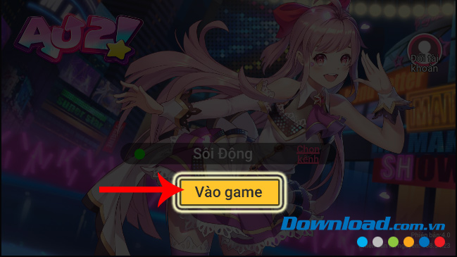 Giao diện chính của game Au2