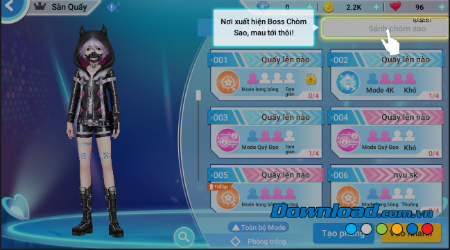 Chọn Sảnh thi đấu