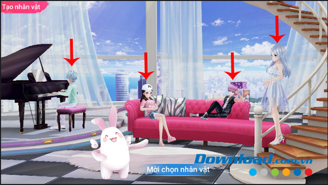 Chọn nhân vật chơi Audition 2