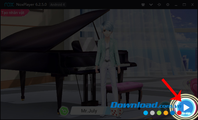 Chọn vào Xác nhận