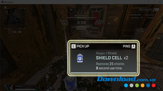 Thông báo khi nhặt đồ đã có sẵn