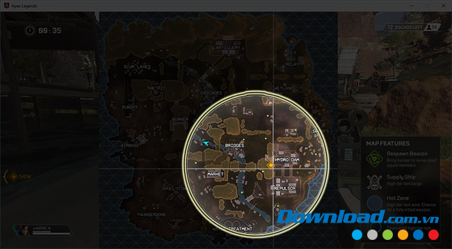 Chọn vị trí mới trên bản đồ