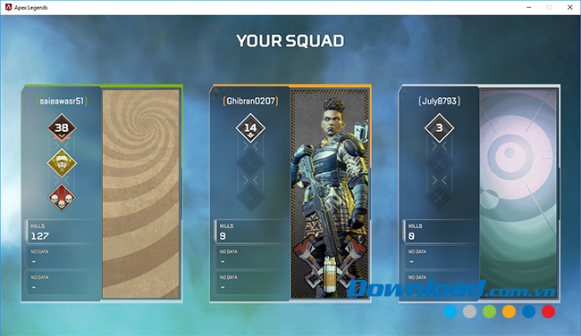 Chọn nhân vật chơi 