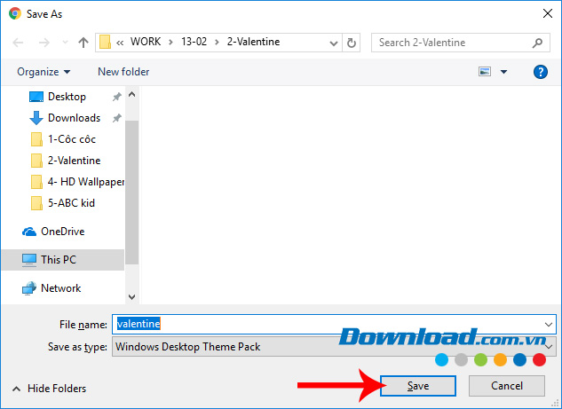 Lưu lại ảnh tải về