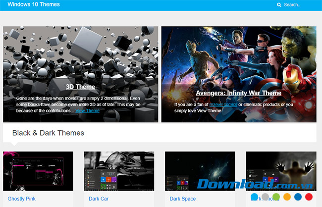 Theme máy tính Windows 10