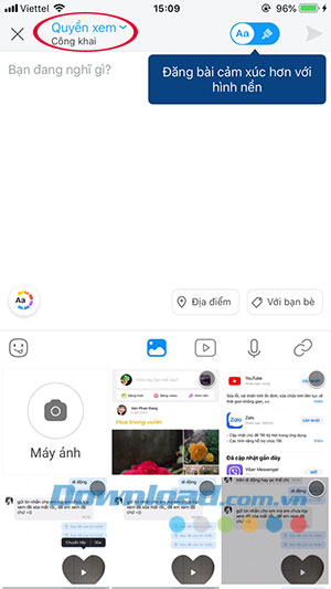 Thiết lập quyền xem trên Zalo