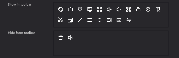 Thanh công cụ NoxPlayer