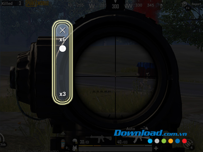 Điều chỉnh tiêu cự khi ngắm trong PUBG Mobile 
