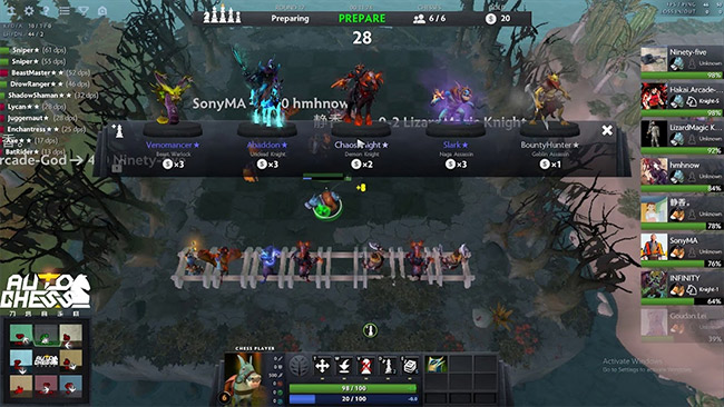 Cách build đội hình chơi Dota Auto Chess