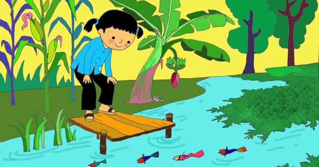 Bé giúp mẹ làm việc