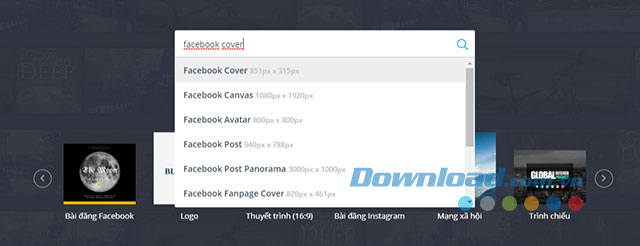 Tìm kiếm chủ đề thiết kế ảnh bìa Facebook