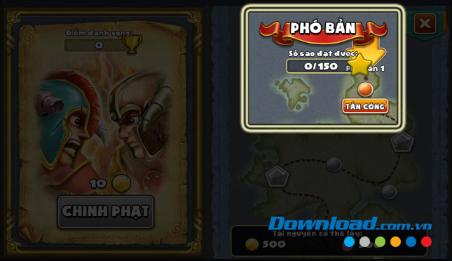 Tuỳ chọn trên bản đồ 