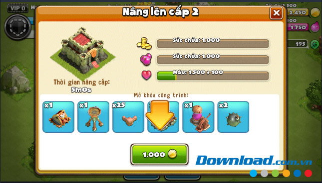 Nâng cấp thêm công trình  