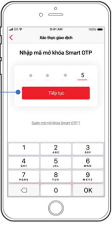 Nhập mã mở khóa